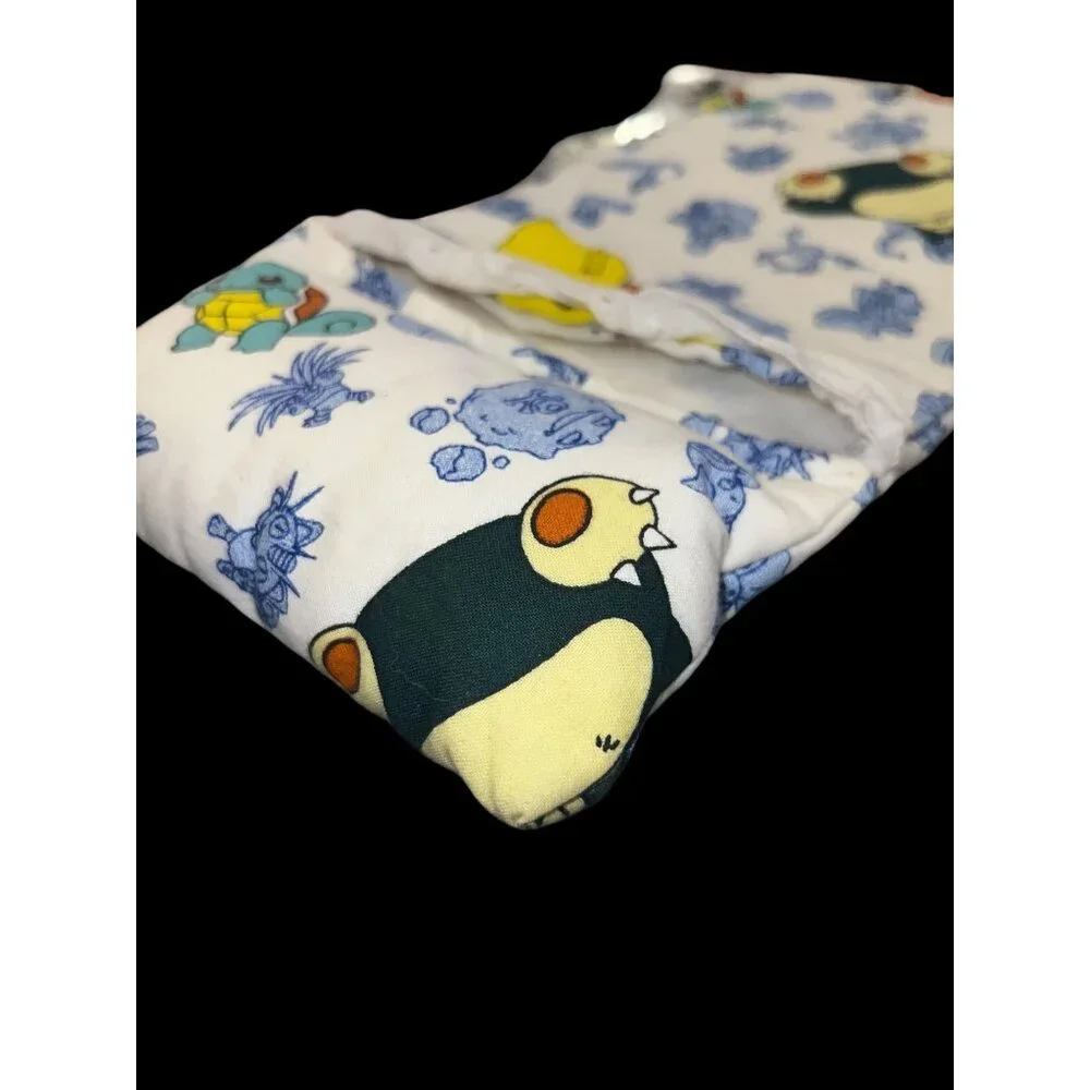 Vintage Homemade 1990s Beanie Baby/Doll Sleeping Bag Pokemon 1998 13” Long‎